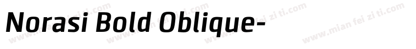 Norasi Bold Oblique字体转换